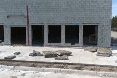 Concrete slabs removal project